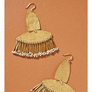 Anthropologie Asher Fringed drop earring